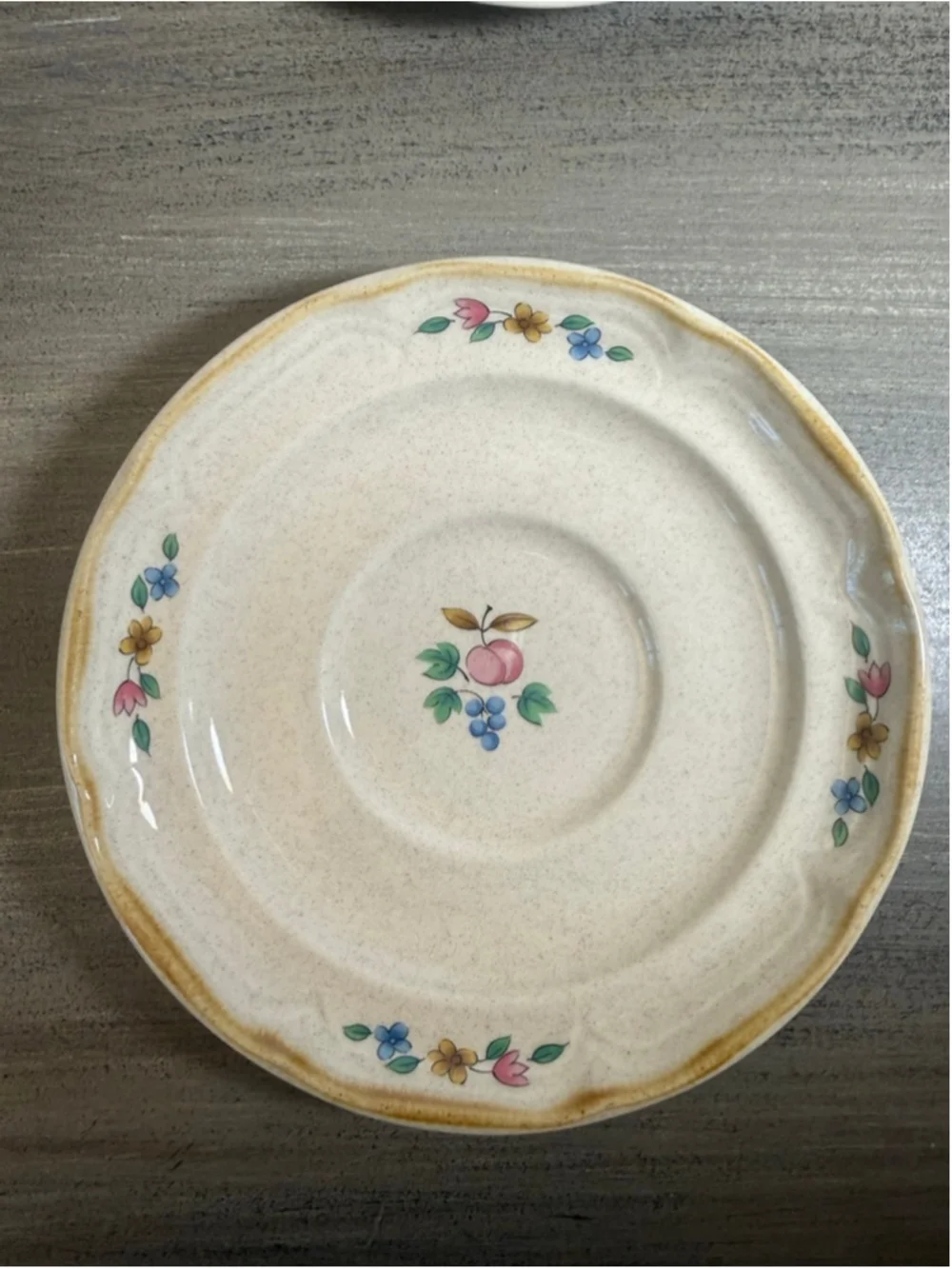 Set of 4 INTERNATIONAL TABLEWORKS HEARTLAND SAUCER PLATE 6” PATTERN# 7774 MINT
